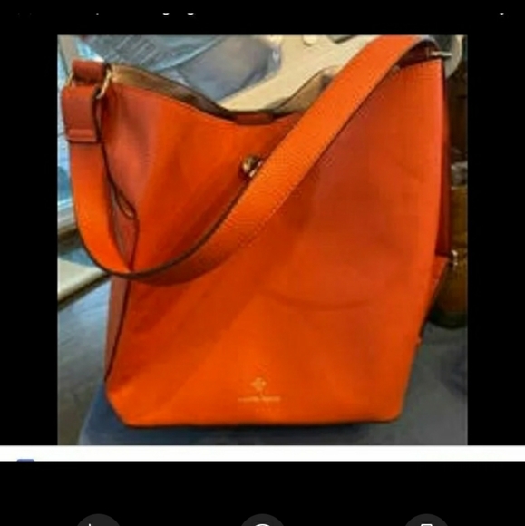 Nanette Lepore Handbags - Nanette Lepore Orange Leather Hobo Bag